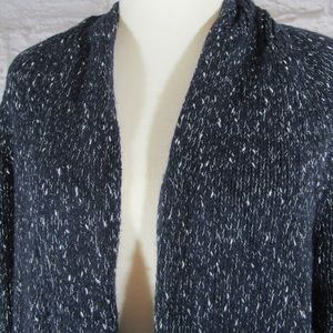 Banana Republic Navy/white wool blend cardigan